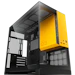 A product image of Geometric Future Model 3 - Micro Tower Glass Case (Black/Yellow)