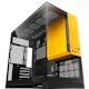 A small tile product image of Geometric Future Model 3 - Micro Tower Glass Case (Black/Yellow)