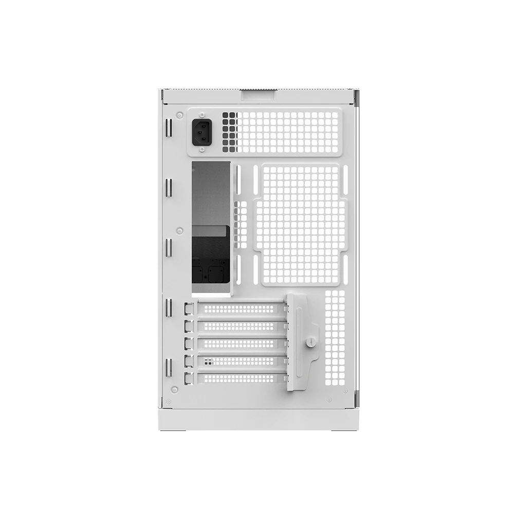 A large main feature product image of Geometric Future Model 3 - Micro Tower Glass Case (White)