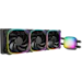 A product image of Geometric Future Eskimo Plus 360mm ARGB AIO Liquid CPU Cooler w/ 30mm Fans (Black)