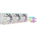 A product image of Geometric Future Eskimo Plus 360mm ARGB AIO Liquid CPU Cooler w/ 30mm Fans (White)