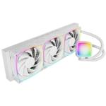 A small tile product image of Geometric Future Eskimo Plus 360mm ARGB AIO Liquid CPU Cooler w/ 30mm Fans (White)