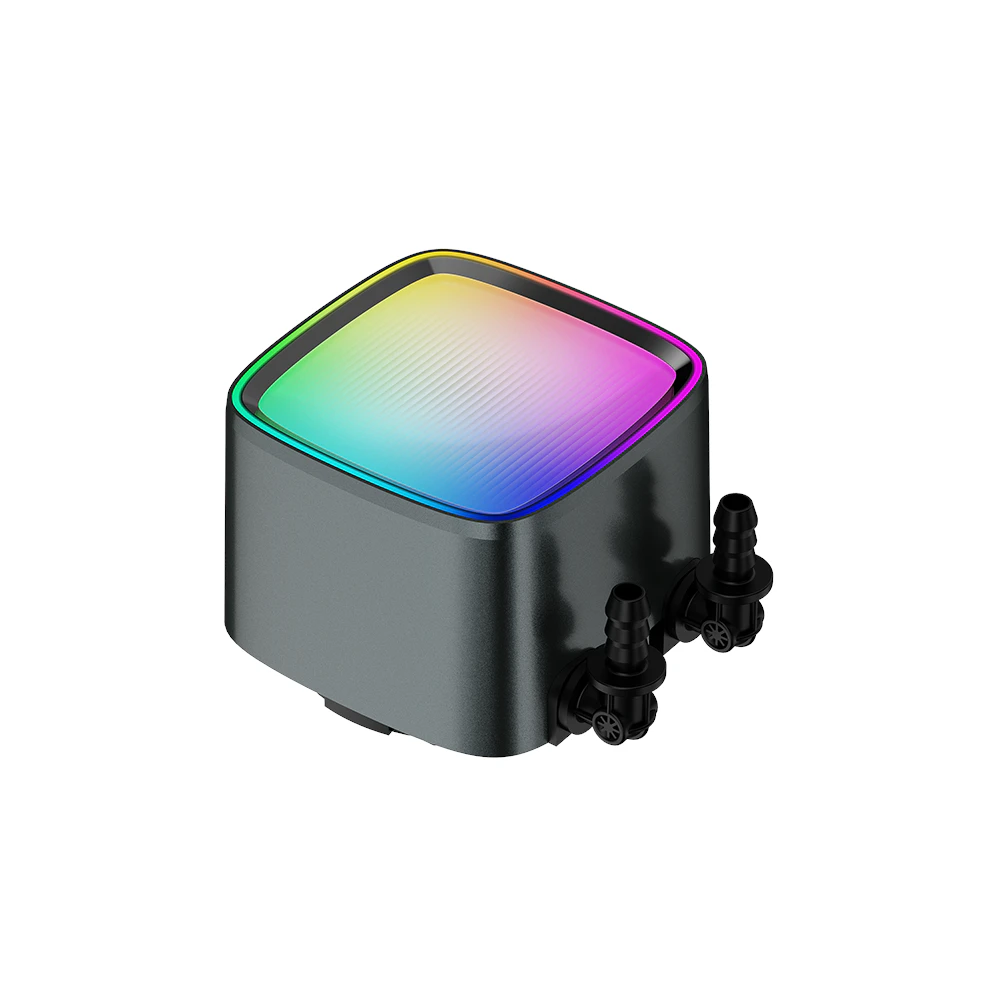 A large main feature product image of Geometric Future Eskimo Pro 360mm ARGB AIO Liquid CPU Cooler (Black)