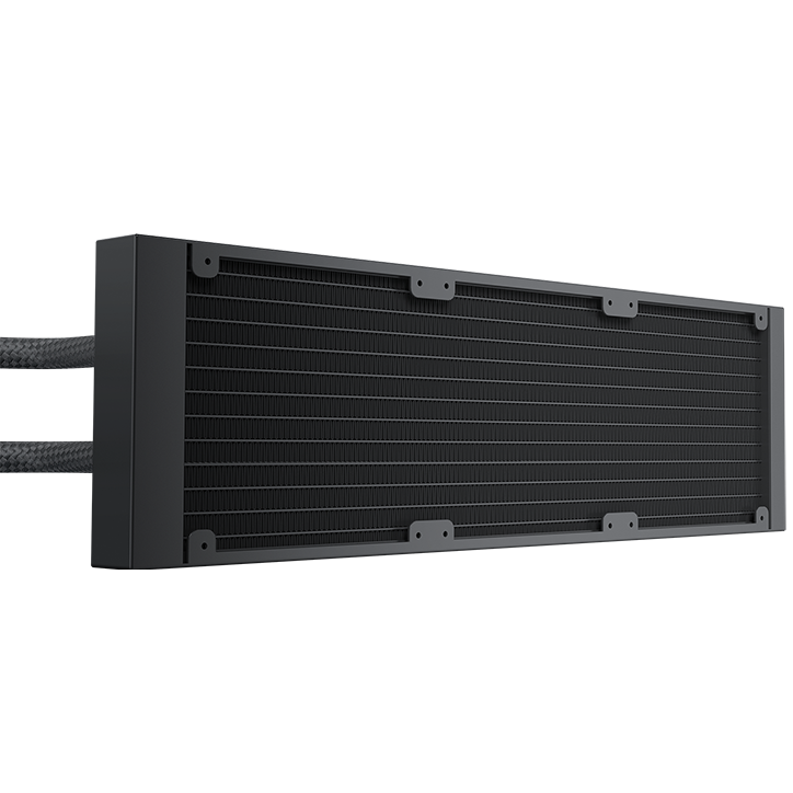 A large main feature product image of Geometric Future Eskimo Pro 360mm ARGB AIO Liquid CPU Cooler (Black)