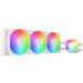 A product image of Geometric Future Eskimo Pro 360mm ARGB AIO Liquid CPU Cooler (White)