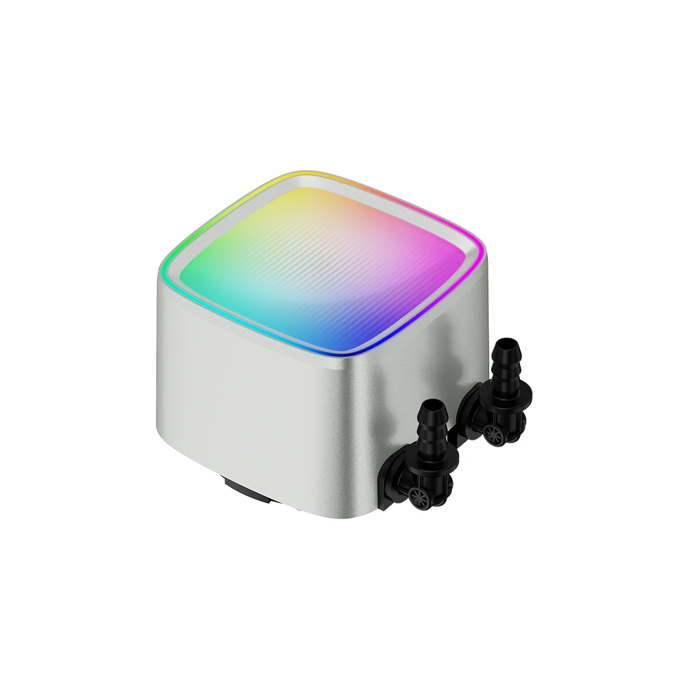 A large main feature product image of Geometric Future Eskimo Pro 360mm ARGB AIO Liquid CPU Cooler (White)