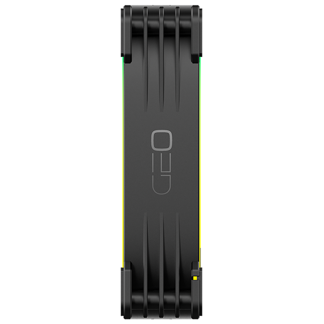 A large main feature product image of Geometric Future Squama 3003 - 120x30mm ARGB Performance PWM Fan (Black)