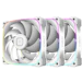 A product image of Geometric Future Squama 3003 - 120x30mm ARGB Performance PWM Fan 3-Pack (White)