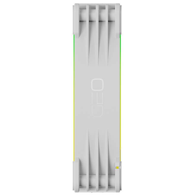 A large main feature product image of Geometric Future Squama 3003 - 120x30mm ARGB Performance PWM Fan 3-Pack (White)