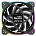 A small tile product image of Geometric Future Squama 3003 Reverse - 120x30mm ARGB Performance PWM Fan (Black)