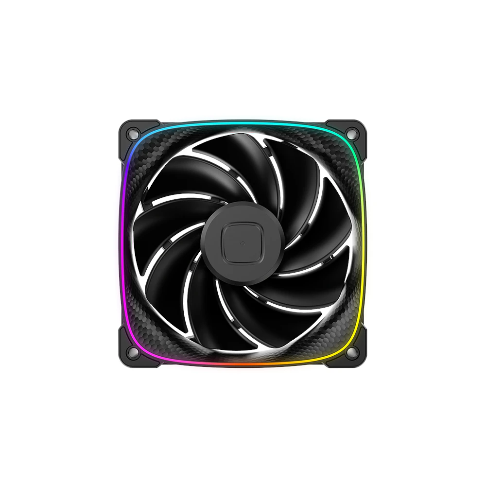 A large main feature product image of Geometric Future Squama 3003 Reverse - 120x30mm ARGB Performance PWM Fan 3-Pack (Black)