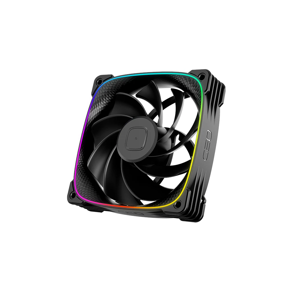 A large main feature product image of Geometric Future Squama 3003 Reverse - 120x30mm ARGB Performance PWM Fan 3-Pack (Black)