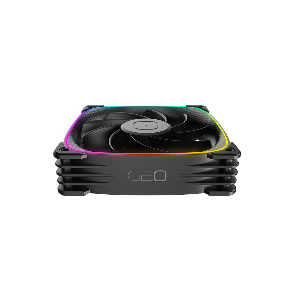 A large main feature product image of Geometric Future Squama 3003 Reverse - 120x30mm ARGB Performance PWM Fan 3-Pack (Black)