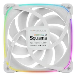 A small tile product image of Geometric Future Squama 3003 Reverse - 120x30mm ARGB Performance PWM Fan (White)