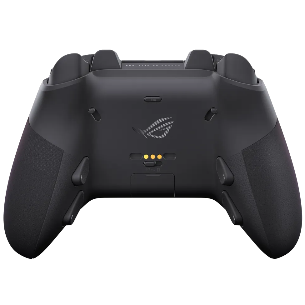 A large main feature product image of ASUS ROG Raikiri II Pro Tri-Mode Wireless PC Controller