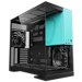 A product image of Geometric Future Model 5 - Mid Tower Glass Case (Black/Azure)