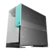 A small tile product image of Geometric Future Model 5 - Mid Tower Glass Case (Black/Azure)