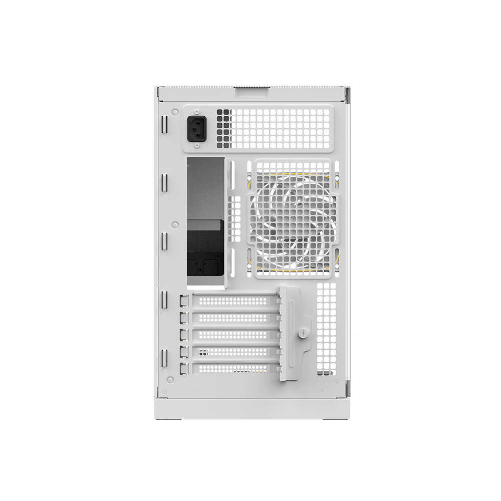 A large main feature product image of Geometric Future Model 3 - Micro Tower Glass Case (White)