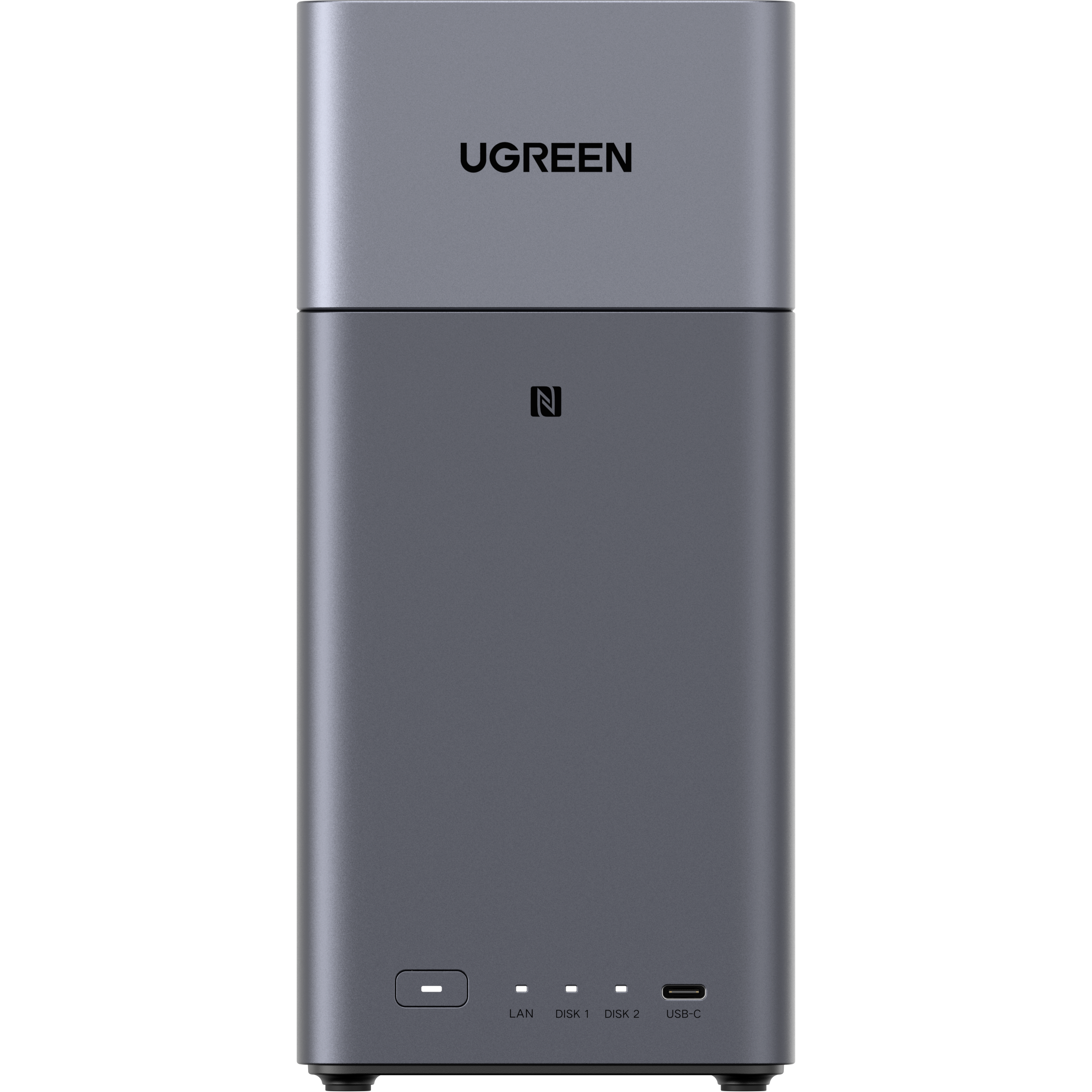A large main feature product image of EX-DEMO UGREEN NASync DH2300 2-Bay NAS (1.8GHz ARM 8-Core, 4GB RAM, 1GbE)