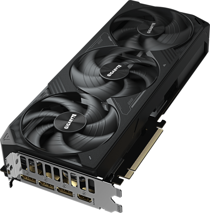 A large main feature product image of Gigabyte GeForce RTX 5080 WINDFORCE OC V2 SFF 16GB GDDR7
