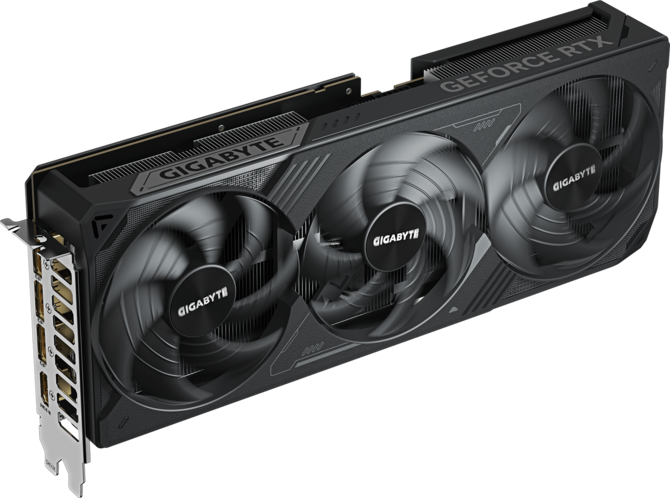 A large main feature product image of Gigabyte GeForce RTX 5080 WINDFORCE OC V2 SFF 16GB GDDR7