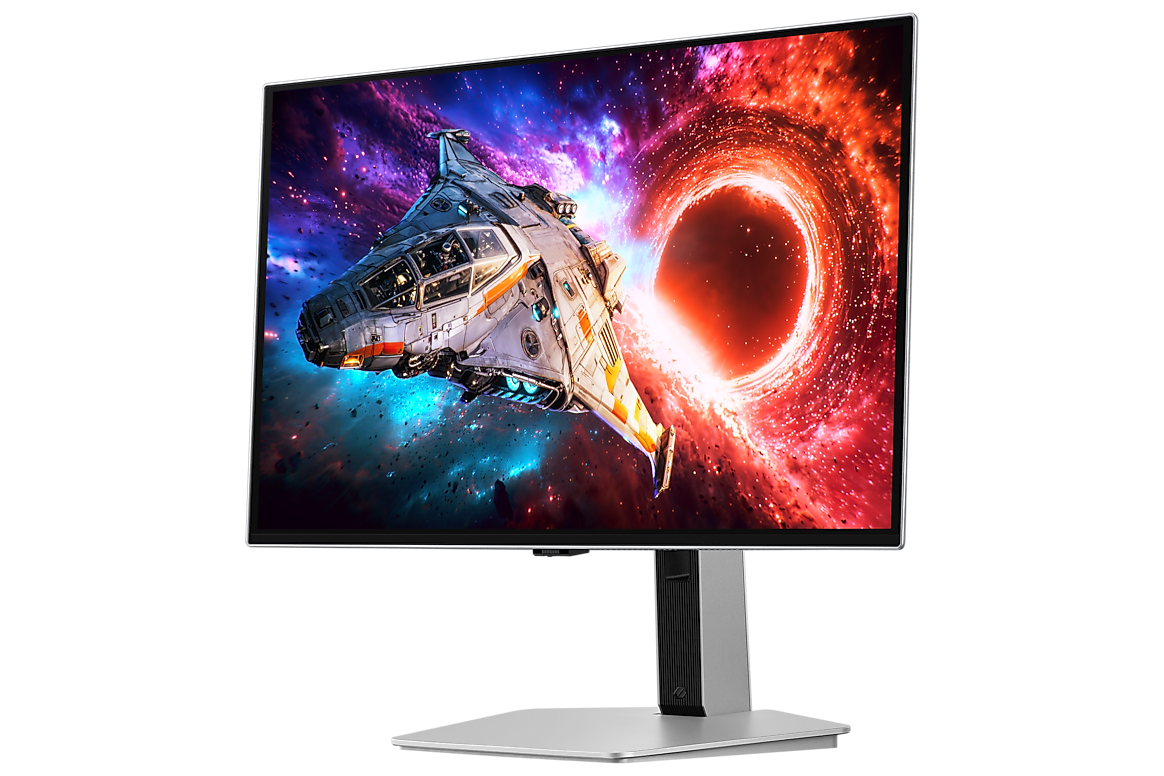 A large main feature product image of Samsung Odyssey OLED G8 G80SH - 27" 4K 240Hz 0.03ms QD-OLED Gaming Monitor