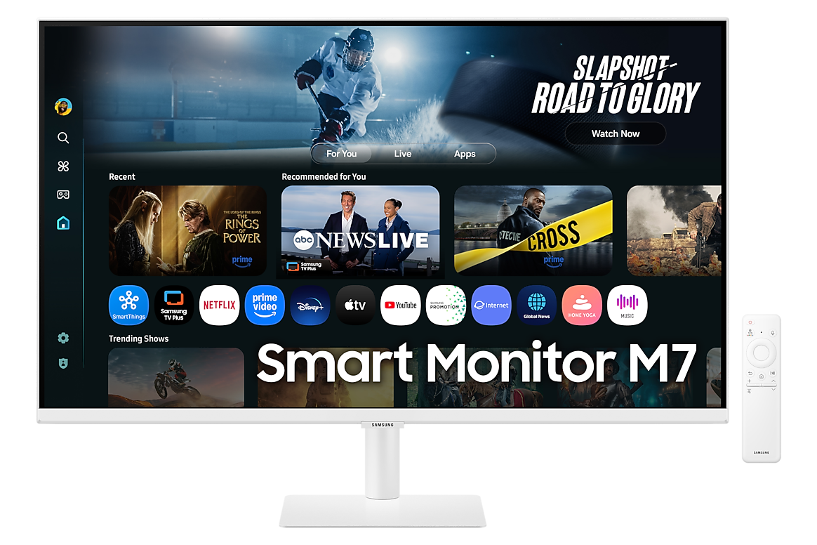 A large main feature product image of Samsung Smart Monitor M7 M70F - 32" 4K 60Hz 4ms VA Smart Monitor