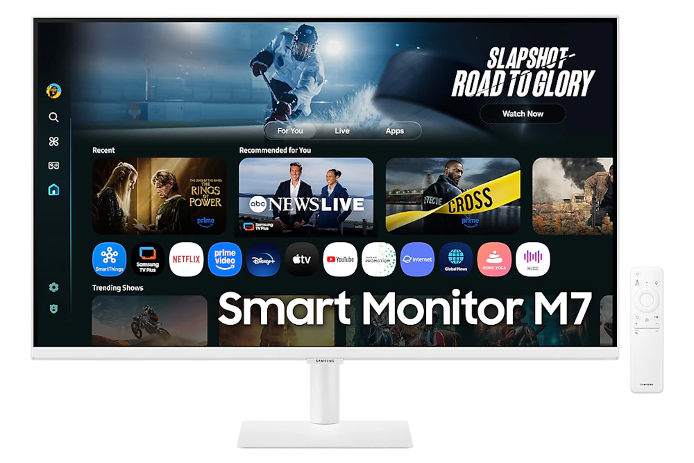 A large main feature product image of Samsung Smart Monitor M7 M70F - 32" 4K 60Hz 4ms VA Smart Monitor