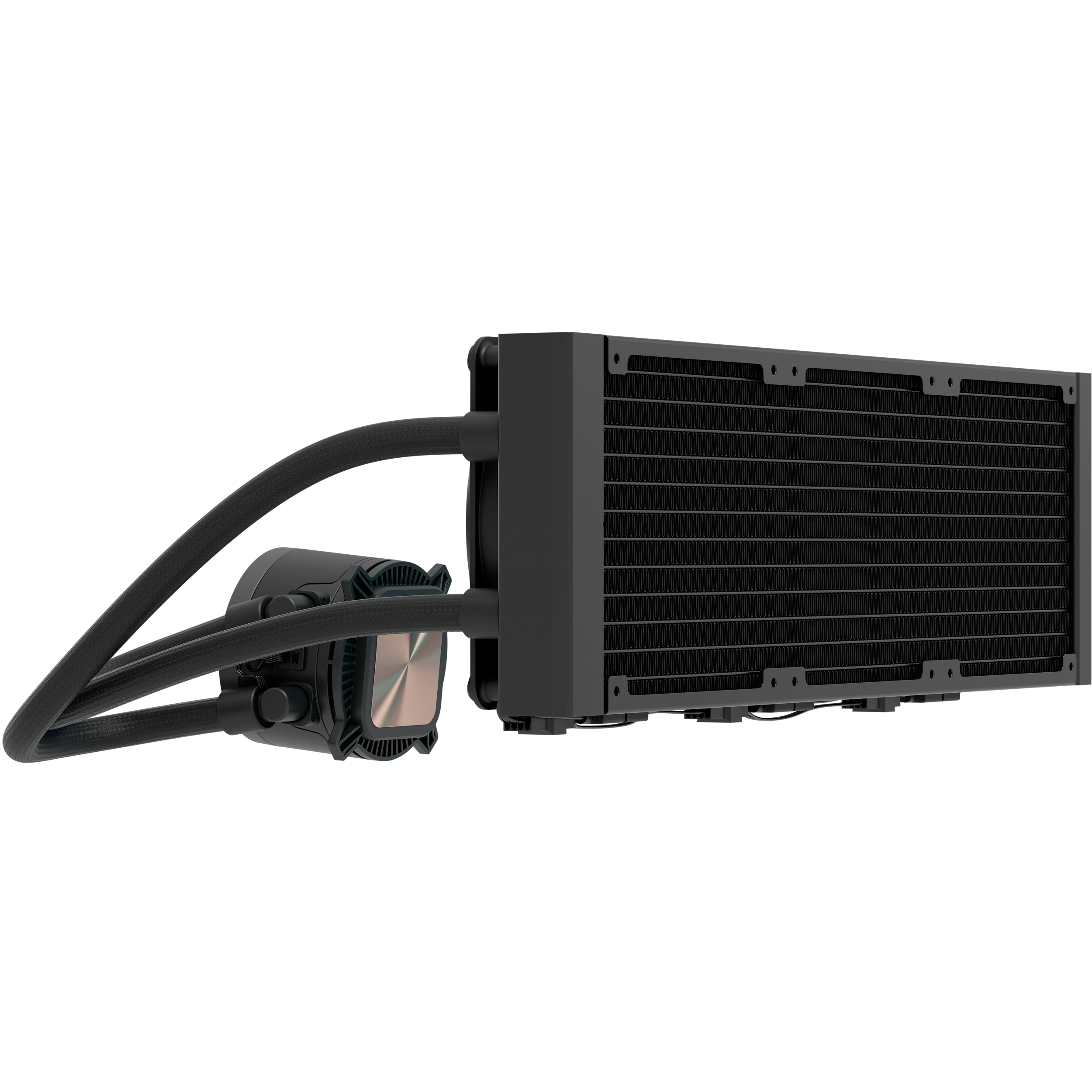 A large main feature product image of Fractal Design Radius 360mm ARGB AIO Liquid CPU Cooler (Black)