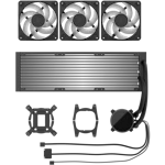 A small tile product image of Fractal Design Radius 360mm ARGB AIO Liquid CPU Cooler (Black)