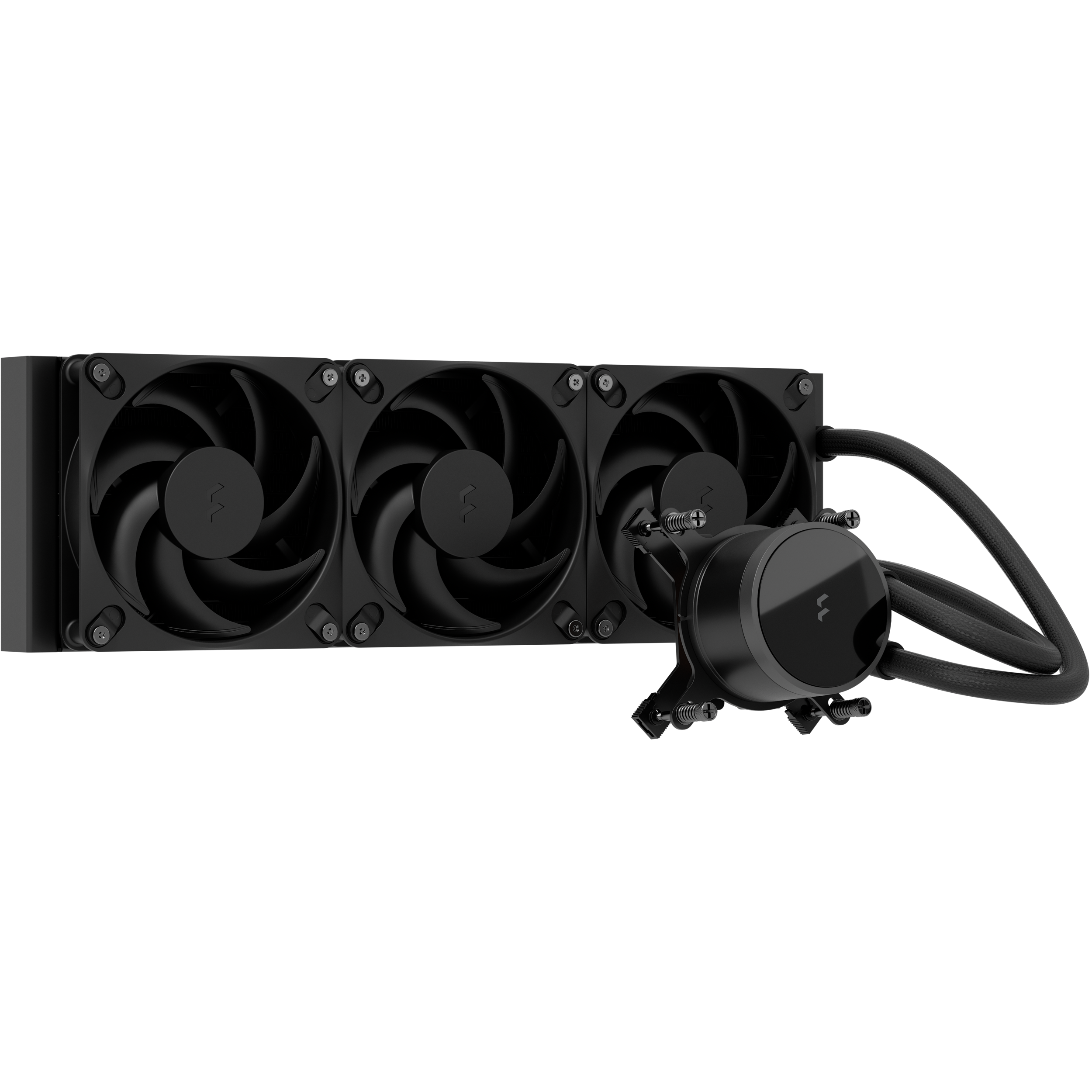 A large main feature product image of Fractal Design Radius 360mm AIO Liquid CPU Cooler (Black)