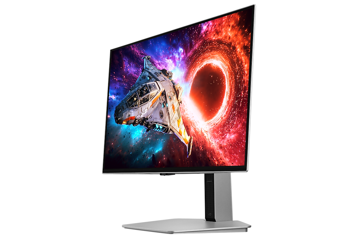 A large main feature product image of Samsung Odyssey OLED G8 G80SH - 27" 4K 240Hz 0.03ms QD-OLED Gaming Monitor