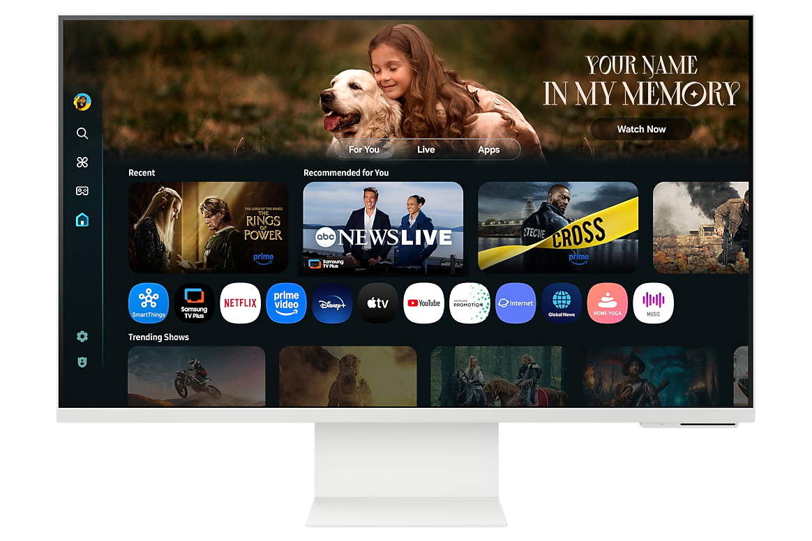 A large main feature product image of Samsung Smart Monitor M8 M80F - 32" 4K 60Hz 4ms VA Smart Monitor