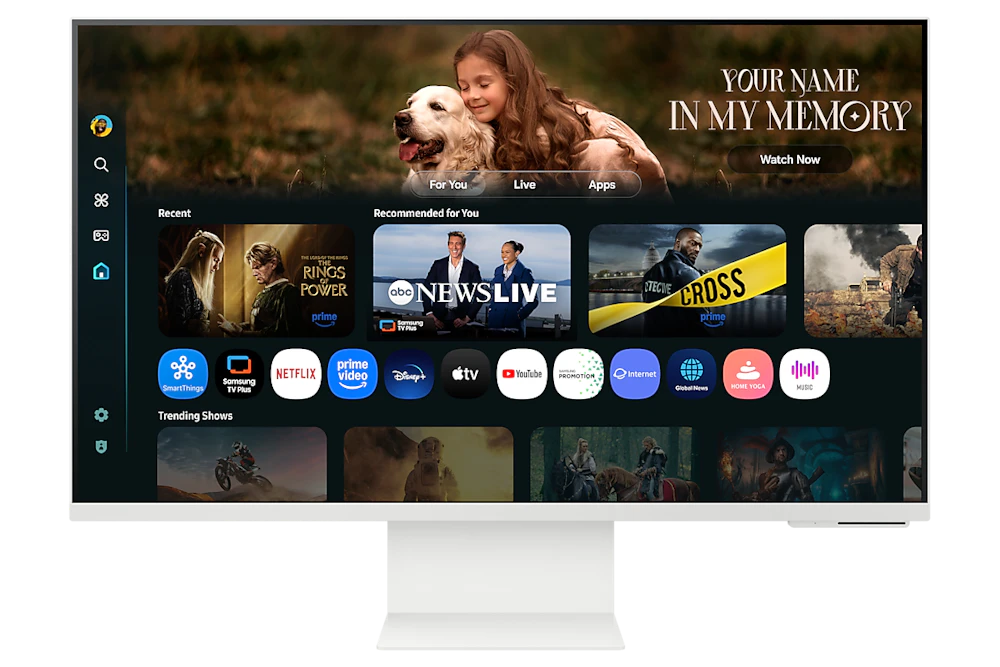 A large main feature product image of Samsung Smart Monitor M8 M80F - 32" 4K 60Hz 4ms VA Smart Monitor