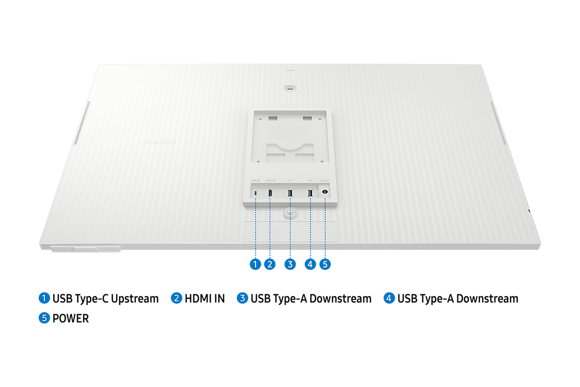 A large main feature product image of Samsung Smart Monitor M8 M80F - 32" 4K 60Hz 4ms VA Smart Monitor