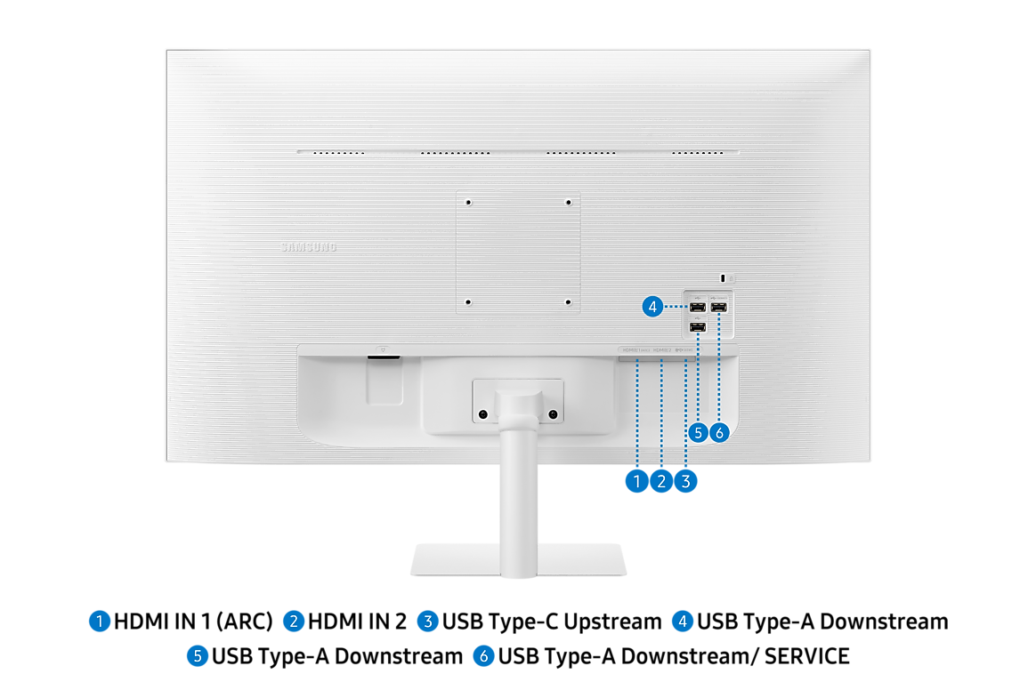 A large main feature product image of Samsung Smart Monitor M7 M70F - 32" 4K 60Hz 4ms VA Smart Monitor