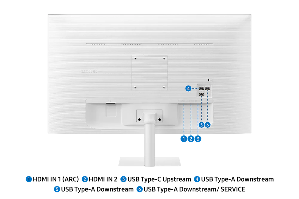 A large main feature product image of Samsung Smart Monitor M7 M70F - 32" 4K 60Hz 4ms VA Smart Monitor
