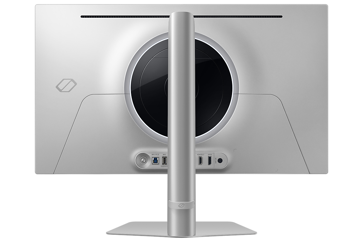 A large main feature product image of Samsung Odyssey OLED G6 G60SD - 27" 1440p 360Hz 0.03ms OLED Gaming Monitor