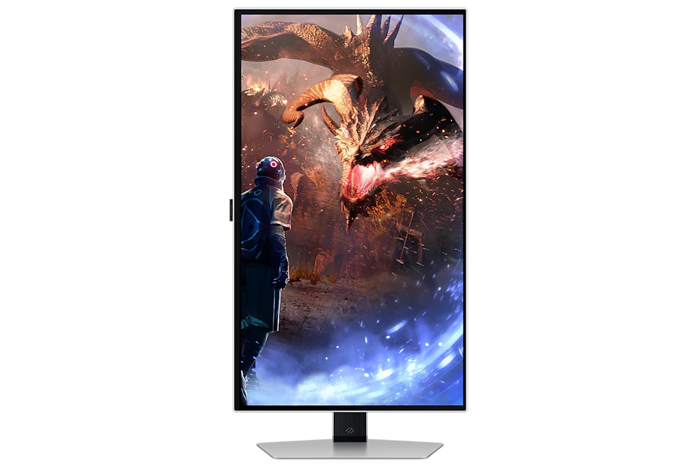 A large main feature product image of Samsung Odyssey OLED G6 G60SD - 27" 1440p 360Hz 0.03ms OLED Gaming Monitor