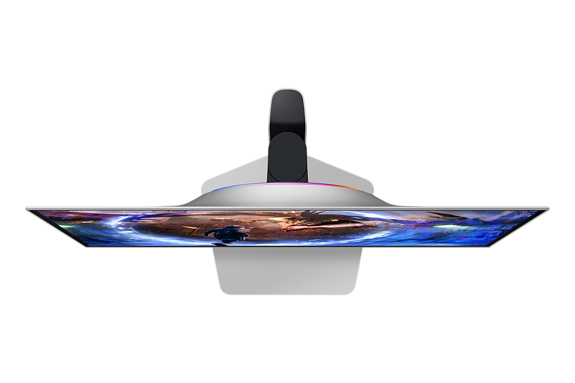 A large main feature product image of Samsung Odyssey OLED G6 G60SD - 27" 1440p 360Hz 0.03ms OLED Gaming Monitor