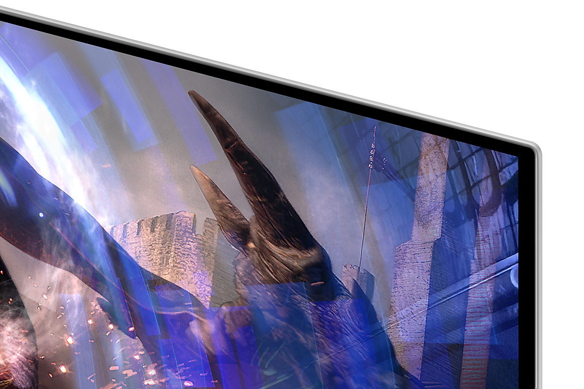 A large main feature product image of Samsung Odyssey OLED G6 G60SD - 27" 1440p 360Hz 0.03ms OLED Gaming Monitor