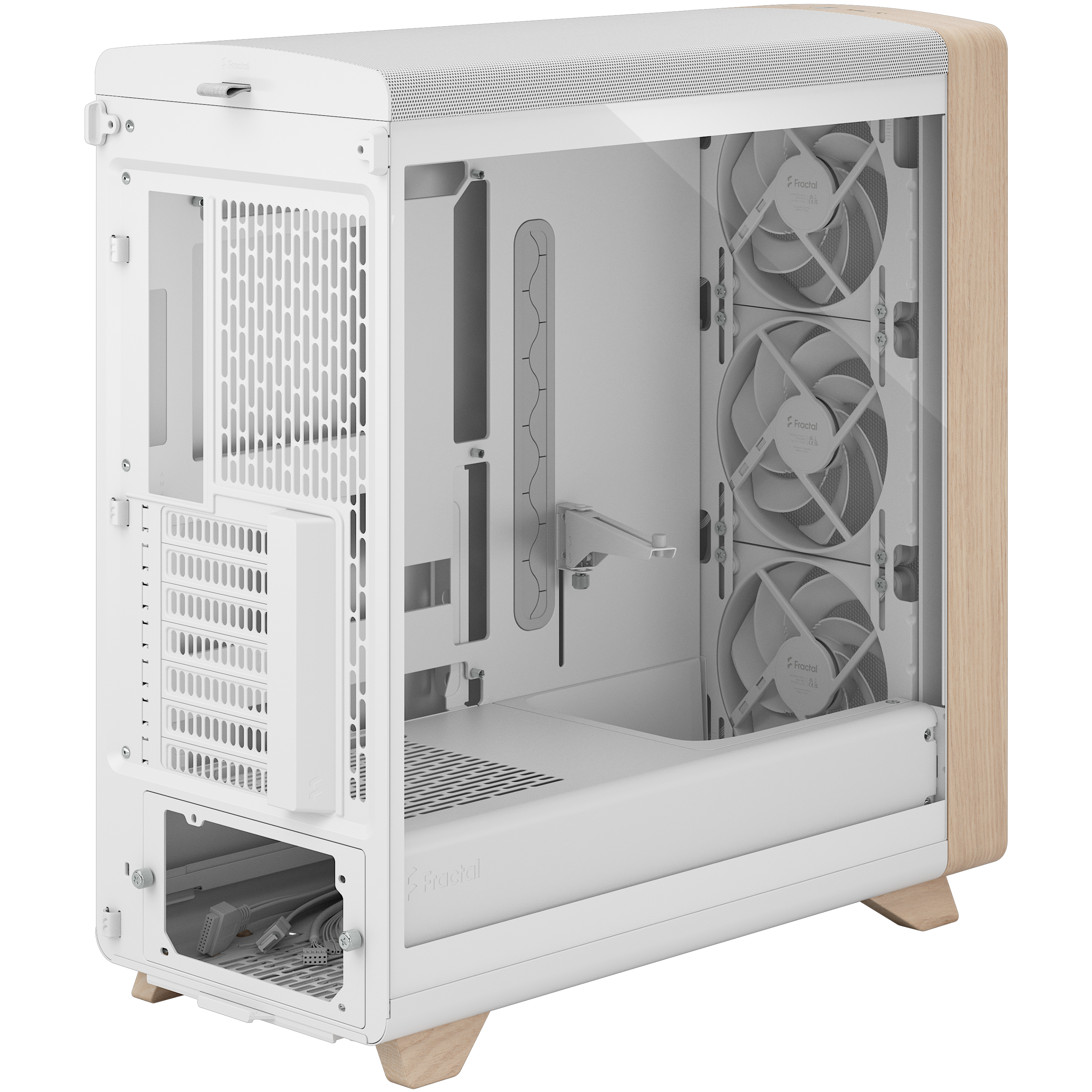 A large main feature product image of Fractal Design Summit TG Full Tower Case (Chalk White)
