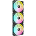A product image of EX-DEMO Corsair iCUE LINK LX120 RGB - 120mm PWM Modular Fan 3-Pack (Black)