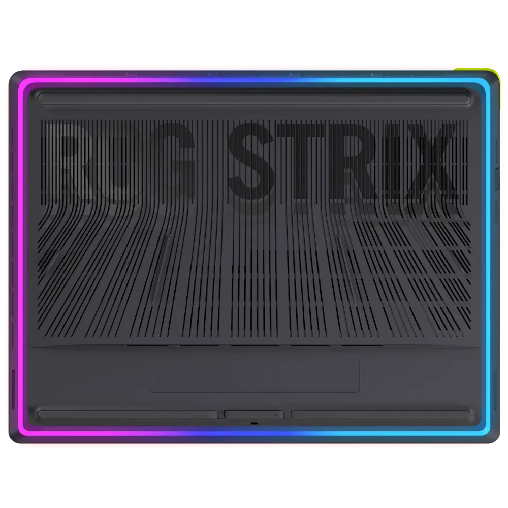 A large main feature product image of ASUS ROG Strix G16 (G615) - 16" 2.5K 300Hz, Core Ultra 9 290HX Plus, RTX 5070, 16GB/1TB - Win 11 Gaming Notebook