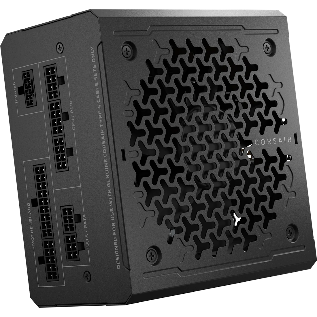 A large main feature product image of EX-DEMO Corsair RM750e - 750W Gold ATX 3.1 Modular PSU