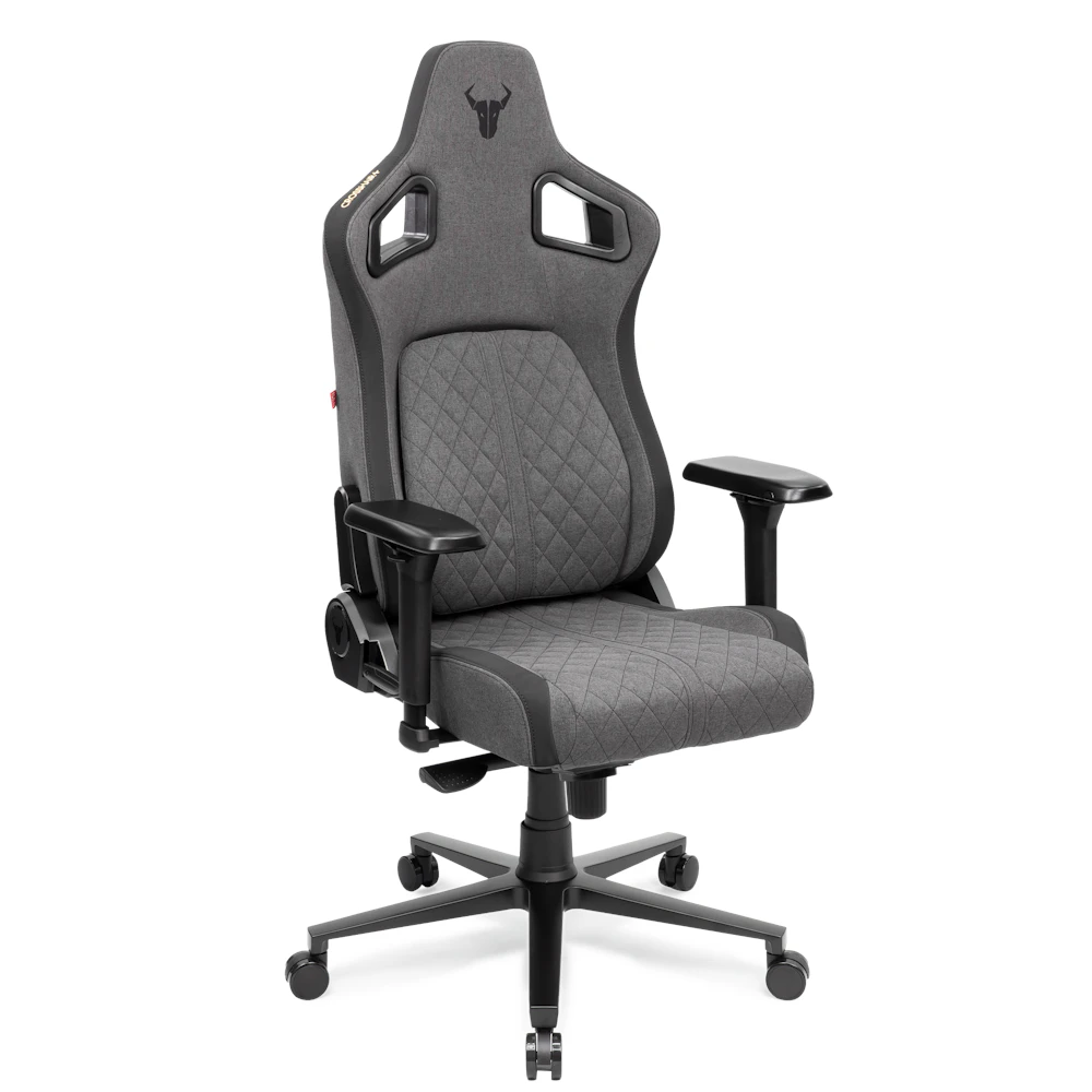 A large main feature product image of EX-DEMO BattleBull Crosshair+ Gaming Chair - Dark Grey Weave