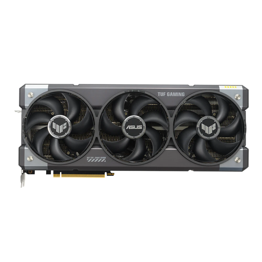 A large main feature product image of EX-DEMO ASUS GeForce RTX 5080 TUF Gaming OC 16GB GDDR7