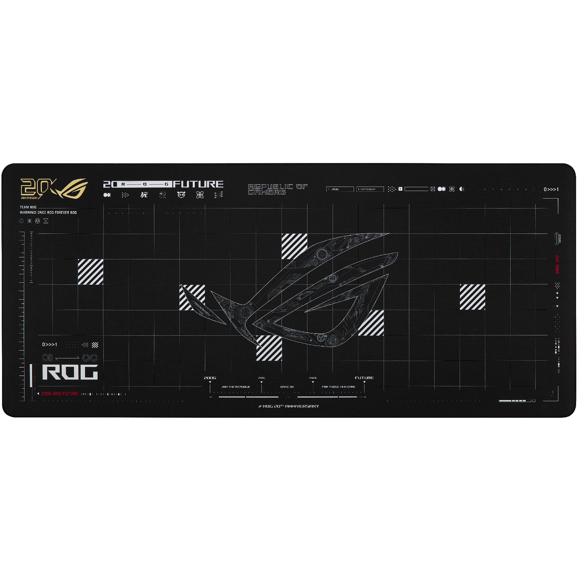 A large main feature product image of ASUS ROG Scabbard II XXL Gaming Mousepad - Edition 20