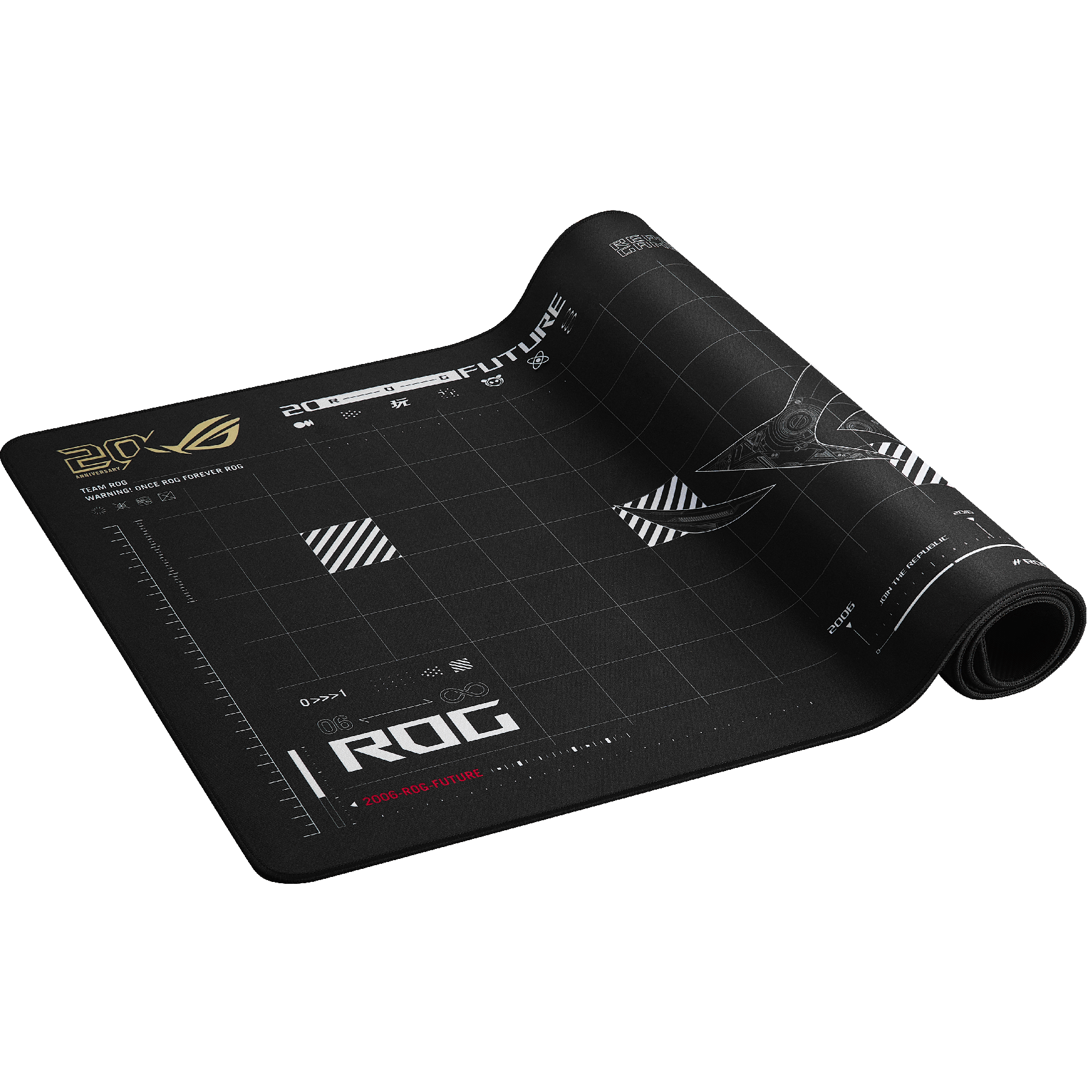 A large main feature product image of ASUS ROG Scabbard II XXL Gaming Mousepad - Edition 20