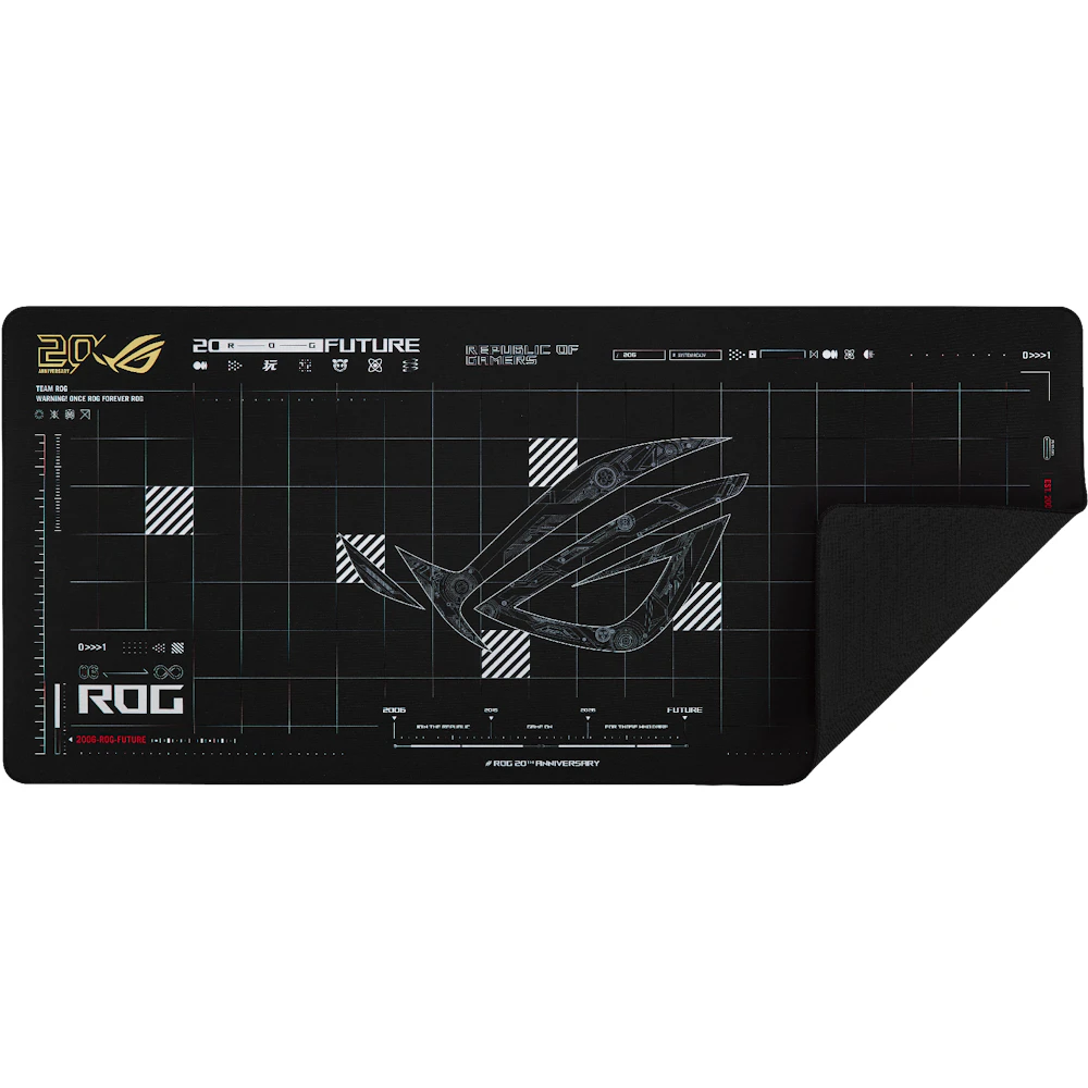 A large main feature product image of ASUS ROG Scabbard II XXL Gaming Mousepad - Edition 20